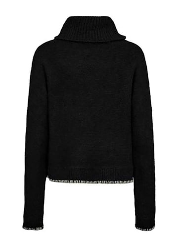 NÜMPH Rollkragenpullover in Schwarz