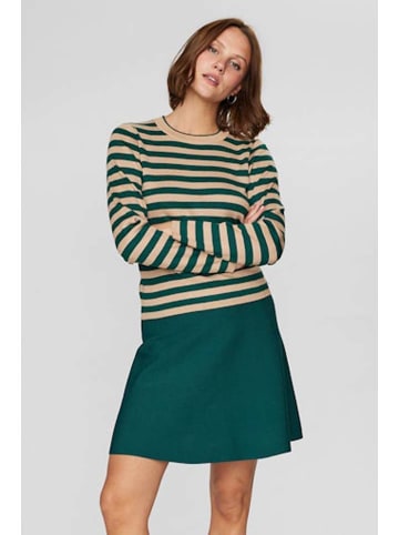 NÜMPH Pullover in Beige/ Grün