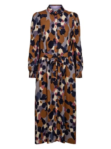 NÜMPH Kleid "Grit" in Braun/ Bunt