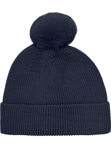 enfant Muts met pompon donkerblauw