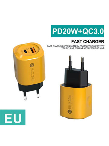 SWEET ACCESS USB-Netzadapter in Gelb