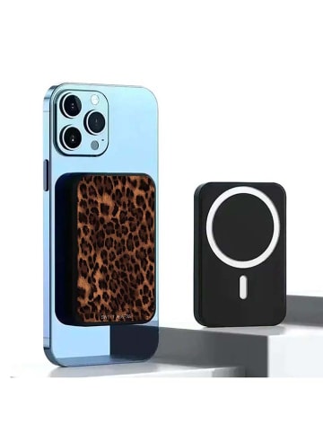 SWEET ACCESS Powerbank in Schwarz/ Hellbraun - 10000 mAh