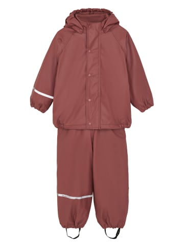 CeLaVi 2-delige regenoutfit donkerroze