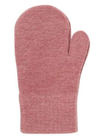 Minymo 3er-Set: Fäustlinge in Dunkelrosa/ Khaki/ Creme