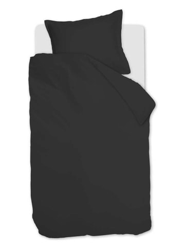 Ambiante Satin-Bettwäsche-Set ''Uni'' in Schwarz