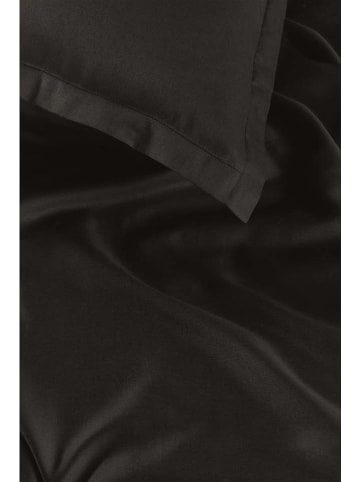 Ambiante Satin-Bettwäsche-Set ''Uni'' in Schwarz
