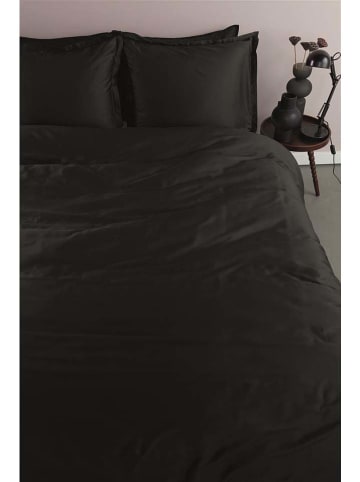 Ambiante Satin-Bettwäsche-Set ''Uni'' in Schwarz