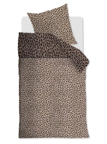 Rivièra Maison Komplet pościeli "Cheetah" w kolorze jasnobrązowo-brązowym