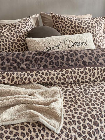 Rivièra Maison Komplet pościeli "Cheetah" w kolorze jasnobrązowo-brązowym