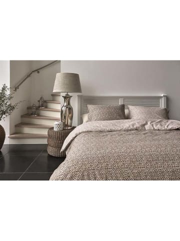 Rivièra Maison Komplet pościeli "Braided" w kolorze jasnobrązowym