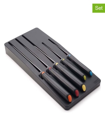 JosephJoseph 5er-Set Küchenmesser "Elevate" in Schwarz