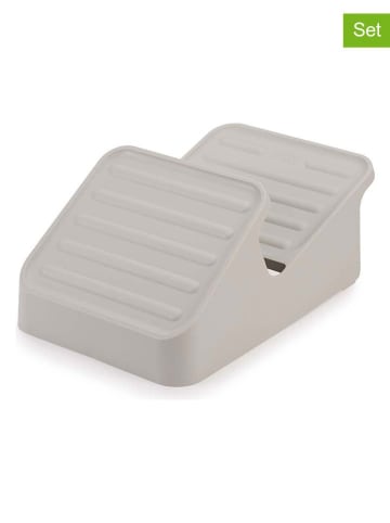 JosephJoseph 2-delige set: schoenenplank grijs - (B)23,5 x (H)15 x (D)35 cm