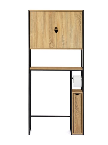 IDOMYA Essentials Szafka w kolorze jasnobrązowym nad toaletę - 79 x 178 x 23 cm