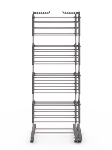 IDOMYA Essentials Wäscheständer in Grau/ Silber - (B)73 x (H)183 x (T)66 cm