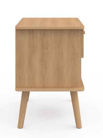 IDOMYA Essentials 2er-Set: Nachttische in Hellbraun - (B)40 x (H)50 x (T)34 cm