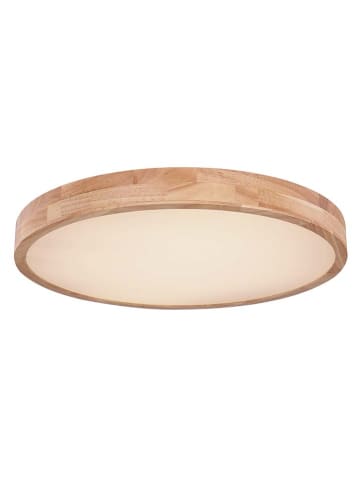Globo lighting LED-Deckenleuchte "Rainer" in Hellbraun - Ø 60 cm