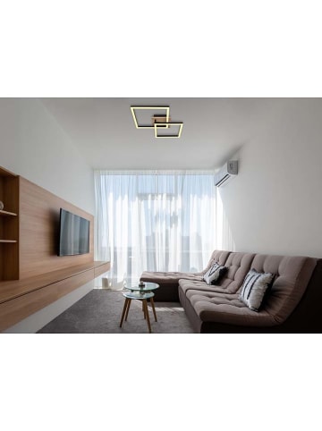 Globo lighting LED-Deckenleuchte "Bossy" in Schwarz - (B)53 x (H)35 x (T)9 cm