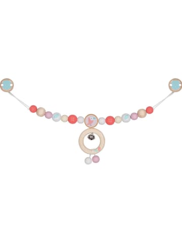 Goki Kinderwagenketting "Papagaaiduiker" beige/rood - (B)40 cm