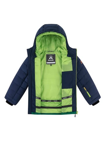 Kamik Winterjacke "Wilder" in Grün/ Dunkelblau