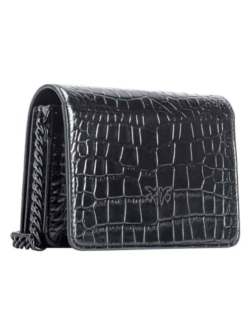 Pinko Leren schoudertas zwart - (B)19 x (H)13 x (D)7 cm
