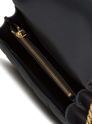 Pinko Leder-Umhängetasche in Schwarz - (B)21 x (H)12 x (T)6 cm