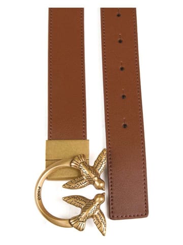 Pinko Leder-Gürtel in Hellbraun