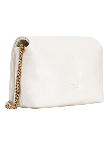 Pinko Skórzana torebka w kolorze kremowym - 26 x 19 x 12 cm