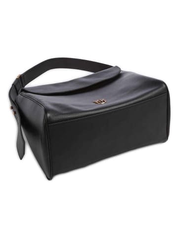 Pinko Skórzana torebka w kolorze czarnym - 30 x 25 x 15 cm