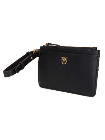 Pinko Leder-Geldbörse in Schwarz - (B)13 x (H)8 cm