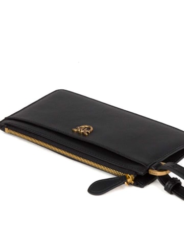 Pinko Leder-Geldbörse in Schwarz - (B)13 x (H)8 cm