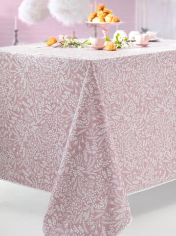 Calitex Outdoor-Tischdecke ''Soleane'' in Rosa/ Weiß