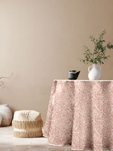 Calitex Outdoor-Tischdecke ''Soleane'' in Rosa/ Weiß