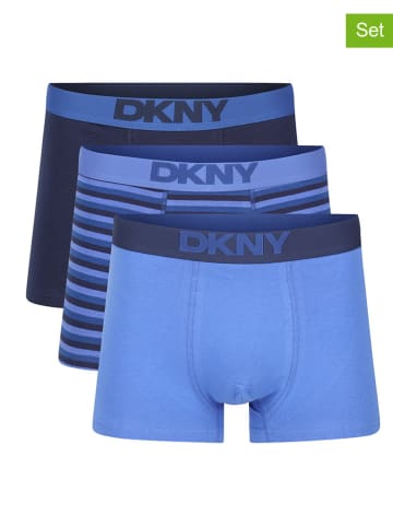 DKNY 3er-Set: Boxershorts in Blau/ Dunkelblau