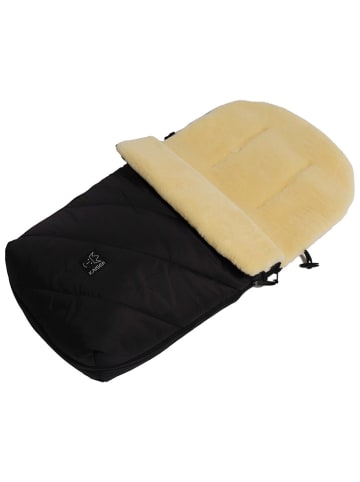 Kaiser Naturfellprodukte Voetenzak met lamsvacht "Polar" zwart - (L)85 x (B)43 cm
