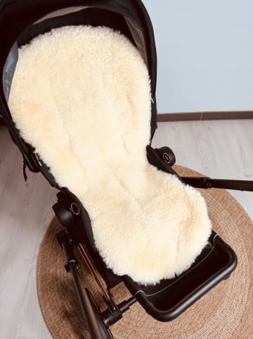 Kaiser Naturfellprodukte Lammfellauflage "Milky sand" in Natur - (L)77 x (B)35 cm