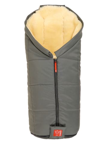 Kaiser Naturfellprodukte Śpiworek wełniany "Iglu" w kolorze antracytowym - 93 x 45 cm