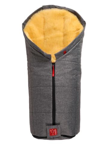 Kaiser Naturfellprodukte Lammfell-Fußsack "Iglu" in Anthrazit - (L)93 x (B)45 cm
