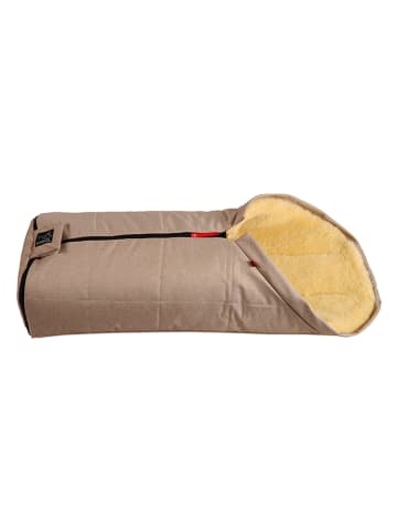 Kaiser Naturfellprodukte Śpiworek wełniany "Iglu" w kolorze jasnobrązowym - 93 x 45 cm