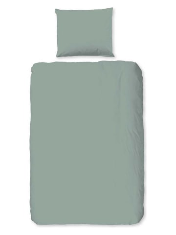 Good Morning Flanell-Bettwäsche-Set in Grün