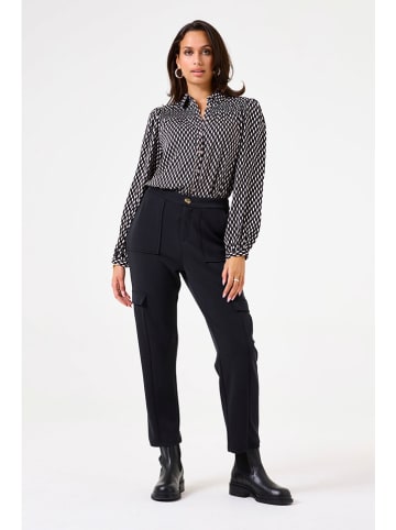Garcia Bluse in Schwarz/ Weiß