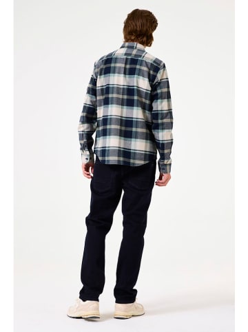 Garcia Blouse crème/donkerblauw/mintgroen