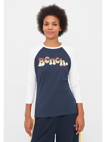 Bench Longsleeve "Wendi" donkerblauw//wit