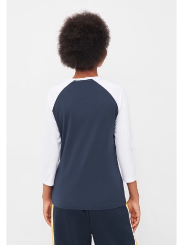 Bench Longsleeve "Wendi" in Dunkelblau/ Weiß
