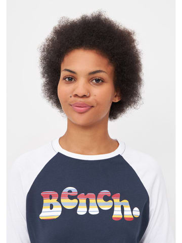 Bench Longsleeve "Wendi" donkerblauw//wit