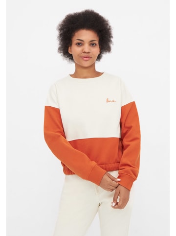 Bench Sweatshirt in Weiß/ Orange