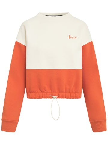 Bench Sweatshirt in Weiß/ Orange