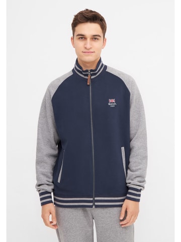 Bench Sweatjacke "Visby" in Dunkelblau/ Grau