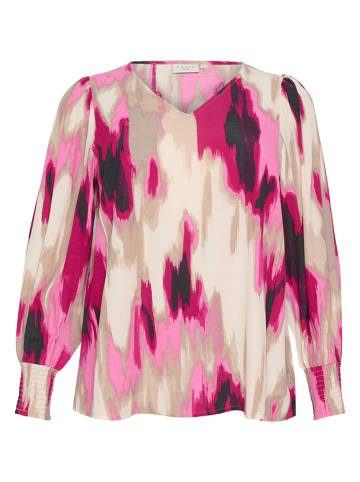 Kaffe Bluse in Rosa/ Creme