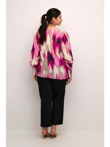 Kaffe Blouse  lichtroze/crème