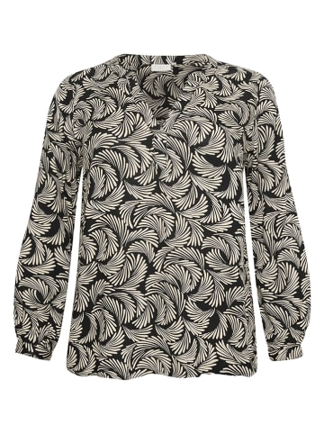 Kaffe Bluse in Schwarz/ Beige